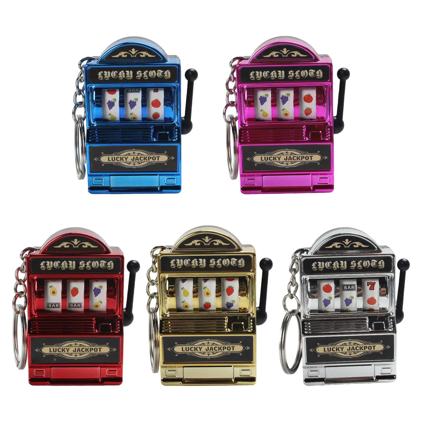 Mini Slot Machine Toy Souvenirs Creative Festival Fruit Machine Slot Pendant Mini Arcade Game Toy For Women Boy Men Children