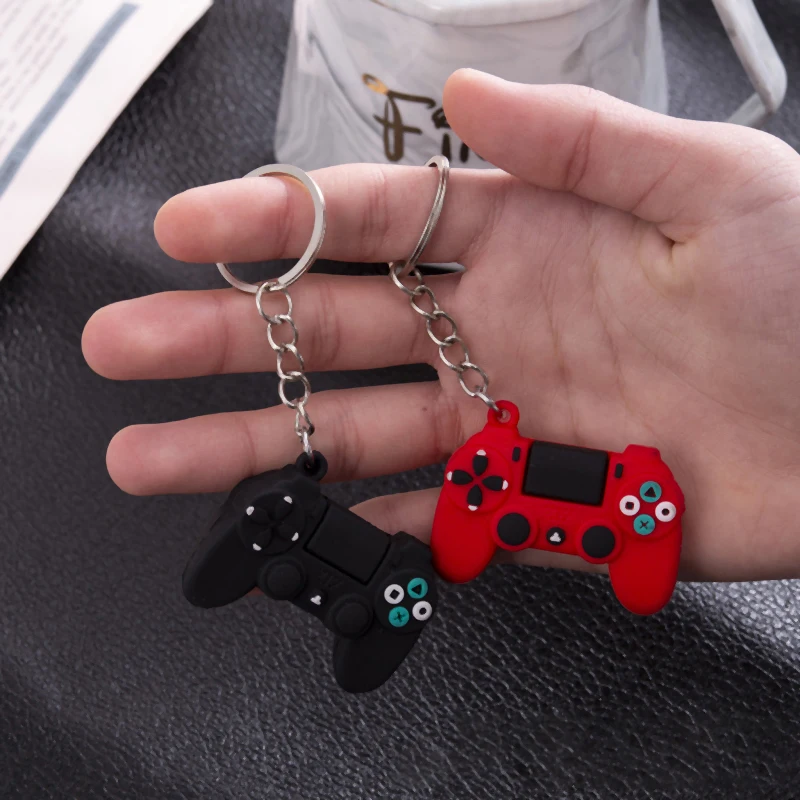 1Pc Classic Game Controller Portachiavi Mini Cartoon Rubber Video Gaming Portachiavi Gamer Accessori Regalo Fit Boy Schoolbag Gingillo