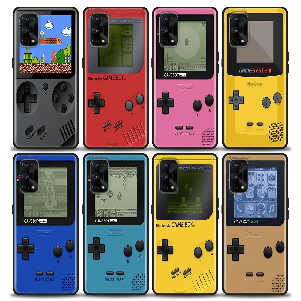 Classic Mobile Game-Boy Girl Model Case Per Realme Gt Neo 2 3 Xt Pro Master C35 C33 C25 C21 C21Y C20 C12 C11 C3 C2 C1 Cover Capa