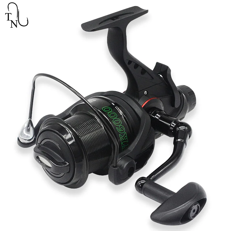 Tn63 New Carp Fishing Reel Surf Feed Bobina Di Metallo Carp Fishing Rod Reel 5000 6000 7000 8000 4.9:1 Bobina Mulinello Da Pesca In Acqua Salata