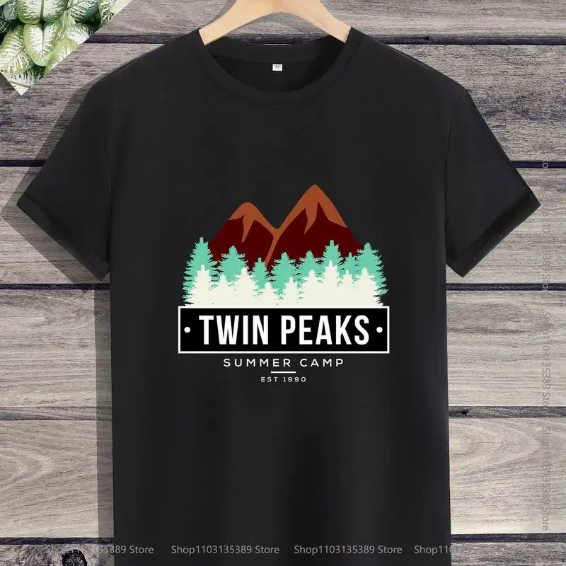 Maglietta Vintage Twin Peaks Vendita Calda The Black Lodge Etsy T-Shirt Camisa Cotton Tees Streetwear Harajuku