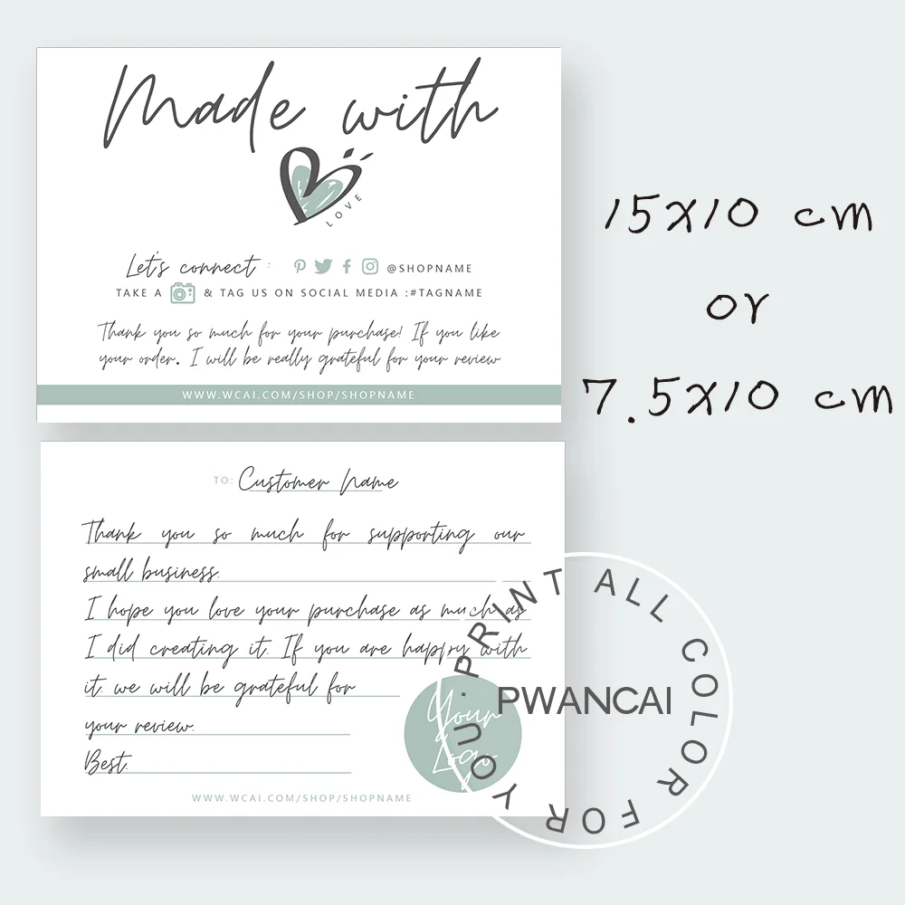 Blu Piccola Impresa Grazie Carta, Grazie Per Lo Shopping Etsy Grazie Note, Grazie Per Le Tue Carte Ordine, Modello Stampabile