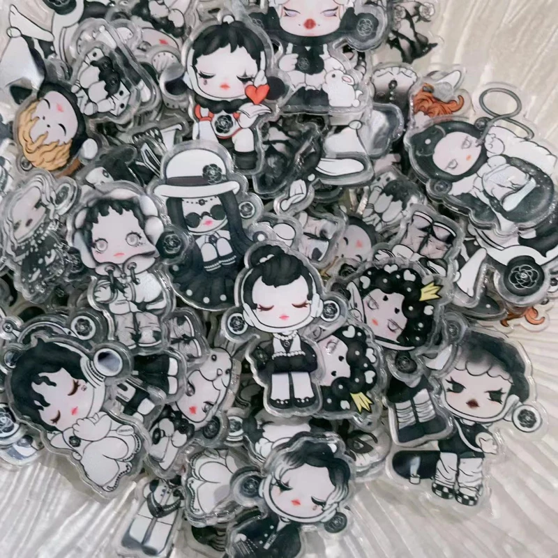 40Mm Skullpanda Ootd Cosplay Moda Acrilico Charms Sp Nero Bianco Vestito Ragazza Quotidiana Ins Fatto A Mano Per Etsy Materiale Fai Da Te Regalo