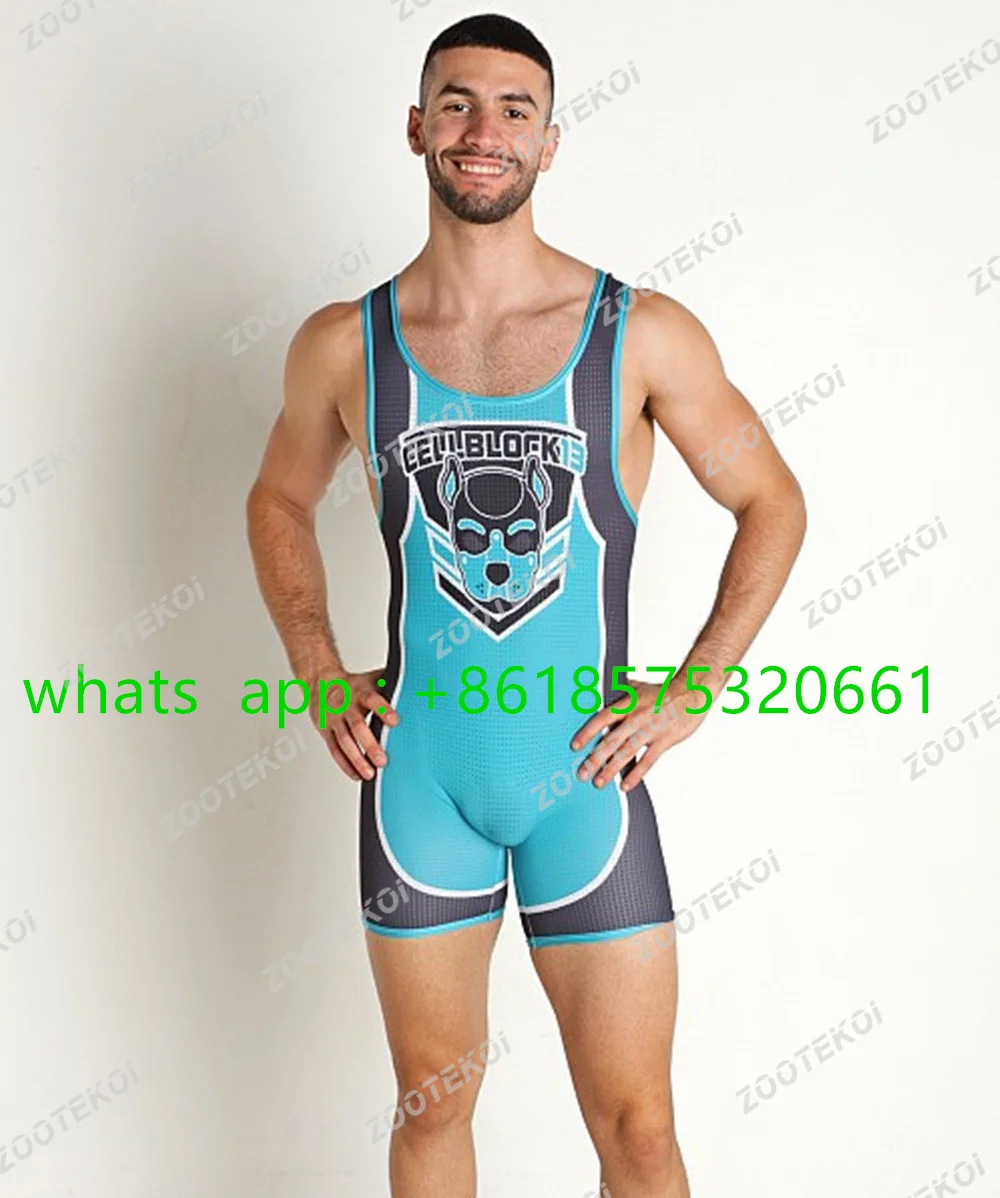 Wrestling Canotta Body Uomo Body Outfit Intimo Sportivo Triathlon Senza Maniche Elastico Powerlifting Abbigliamento Abbigliamento Da Corsa