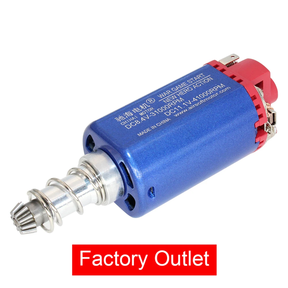 Chihai Motor Chf-480Sa Ad Alta Velocità 41000Rpm Gel Blaster Motor Long Axle Type M120 Per Scar P90 G3 Agosto Ver.2 Gearbox