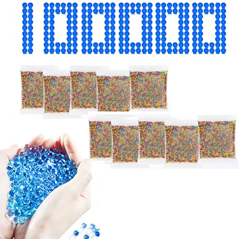 1 Borsa Gel Water Balls Beads Proiettili Pearl Crystal Water Blaster Bead Refill Munizioni Pistola Ad Acqua Giocattolo Bambini Gioco Per Bambini Giftd