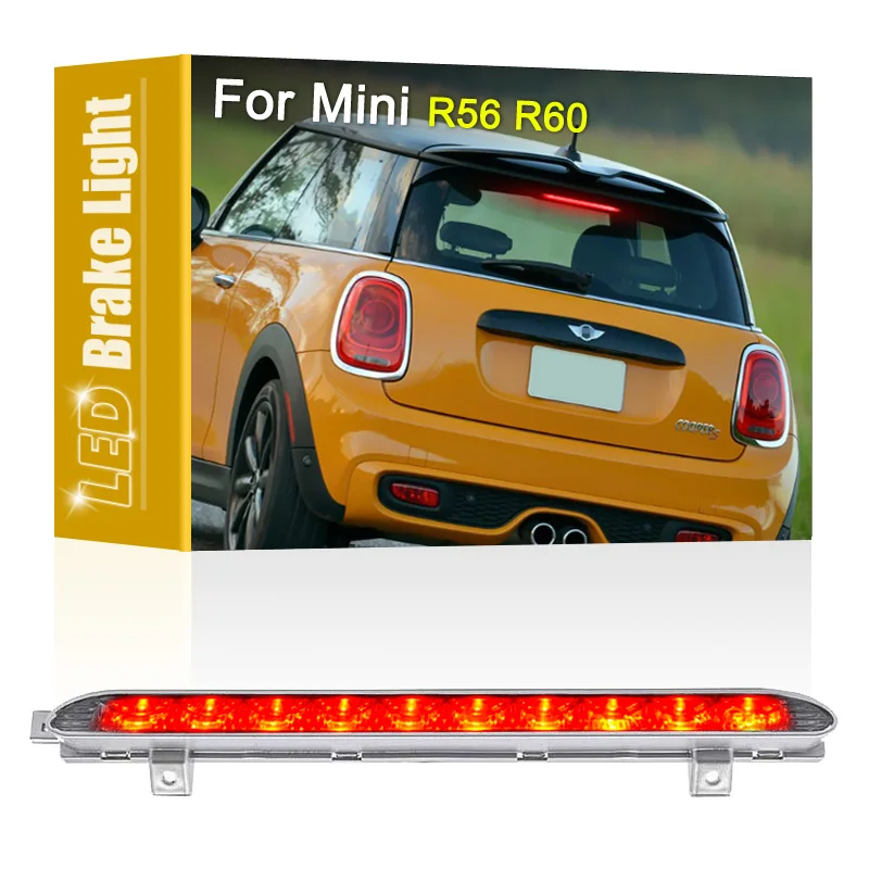 1 Pz High Mount Led Brake Lamp Assembly Tail 3Rd Terzo Freno Stop Luce Rossa Per Mini Cooper R56 2005-2013 R60 2010-2016