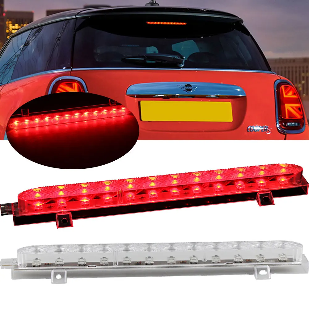 1 Pz Smoke Clear Lens Led Rosso Luce Di Stop Freno Ad Alto Montaggio, Terza Terza Luce Di Stop Per Mini Cooper F56 F55 2013-2021