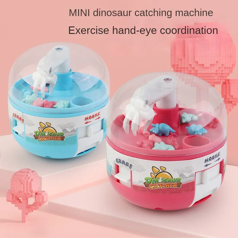 Dinosaur Figure Grabber Capsule Toy Mini Catch Fish Claw Machines Anti Stress Fidget Gift Prize Giocattolo Divertente Per Kid Adult Tiny Stuff