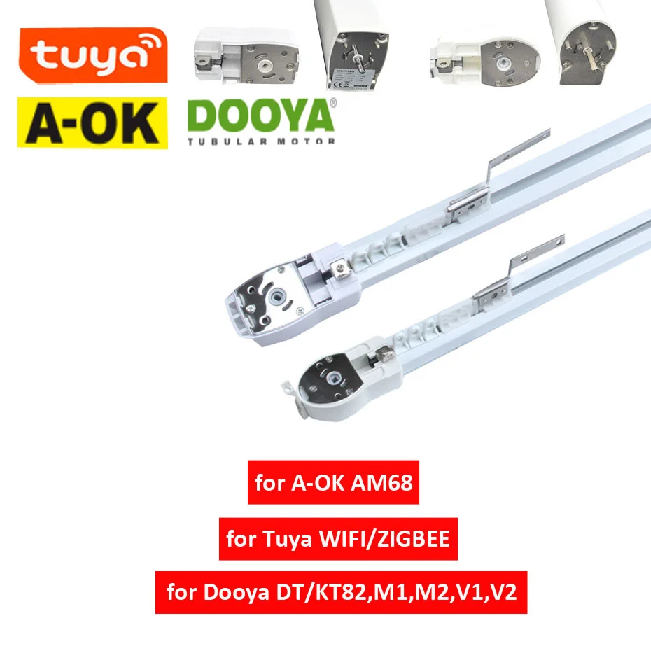 Tuya Smart Home Life Curtain Track Personalizza Super Silent Muslimfor Tende Motor Tuya Wifi Zigbee Motor Curtain Rail Cornicione