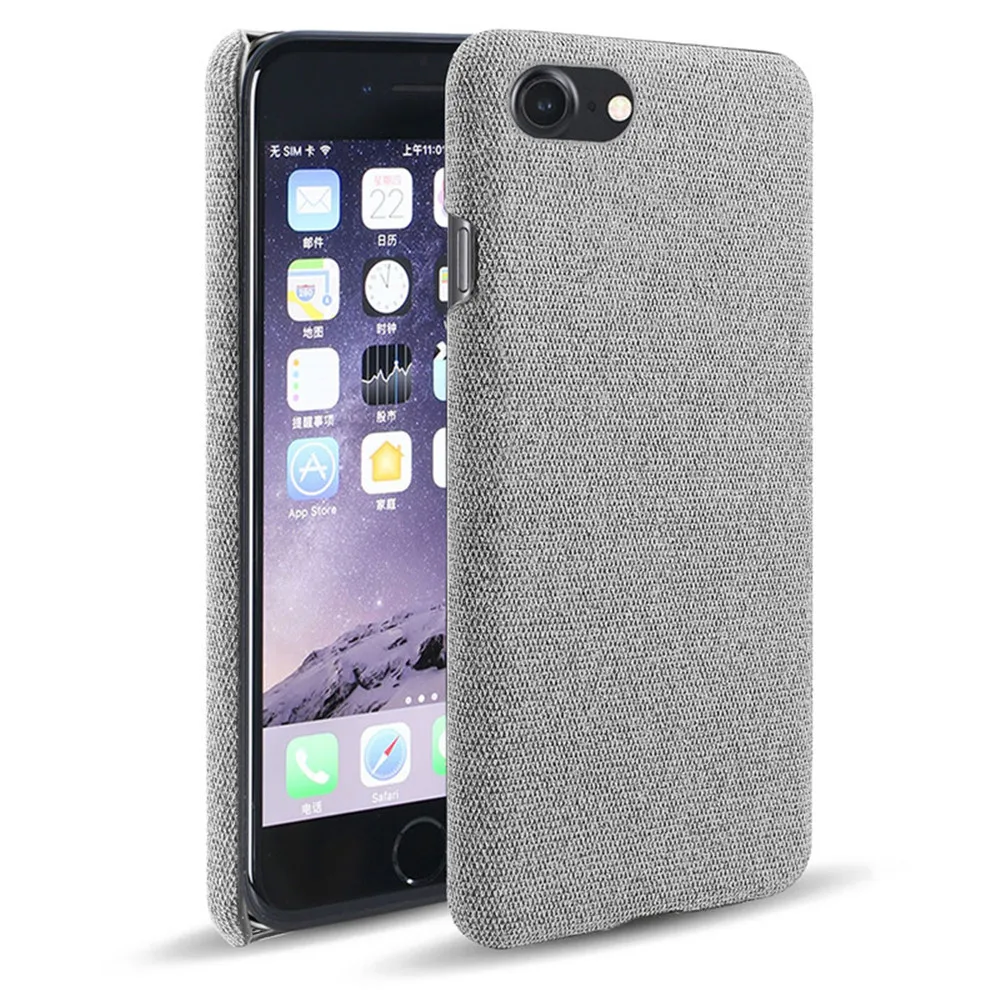 Custodie In Stoffa Per Iphone Se 2020 Se2 Custodia Rigida In Tessuto Retrò Sottile Per Iphone Se 2 2020 Custodia 4.7 Pollici A2275 A2296 A2298 Coque