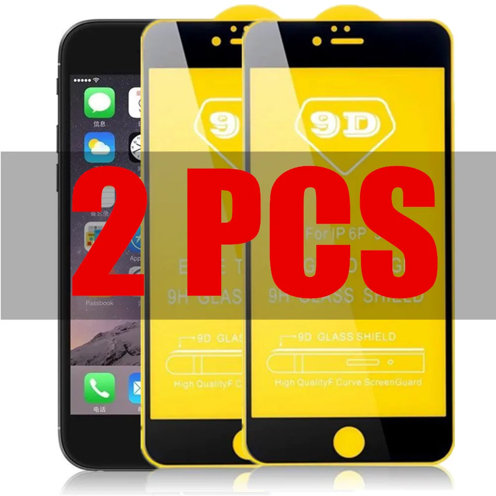 2 Pezzi Di Vetro 9D Per Iphone Se 2020 Vetro Se2 Vetro Protettivo Per Iphone Se 2 2020 4.7 Pollici A2275 A2296 A2298 Protezione Dello Schermo