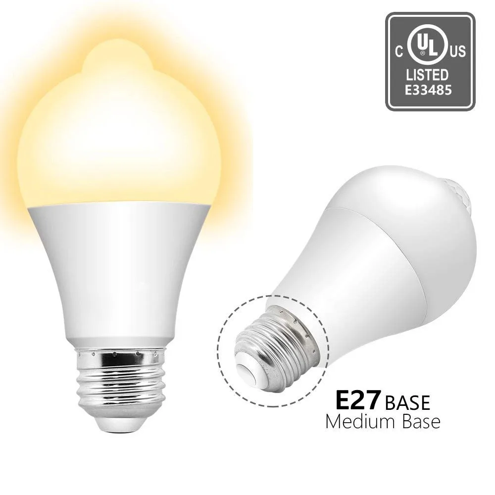 20W 18W 15W 12W Led Motion Sensor E27 Led Bulb Led Lamp Pir Sensor Light Auto On/Off Night Light Home Parking Light Bianco/Caldo