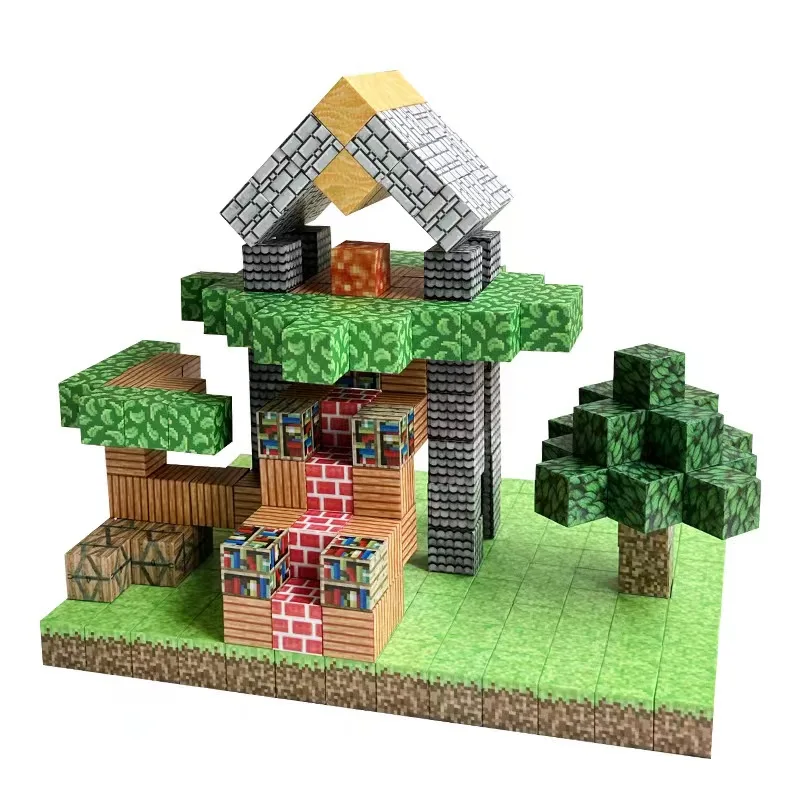 3D Magnetic Building Blocks Pixel Cube World Model Magnet Giocattoli Creativi Fai Da Te Per Bambini Giocattolo Educativo Per Bambini
