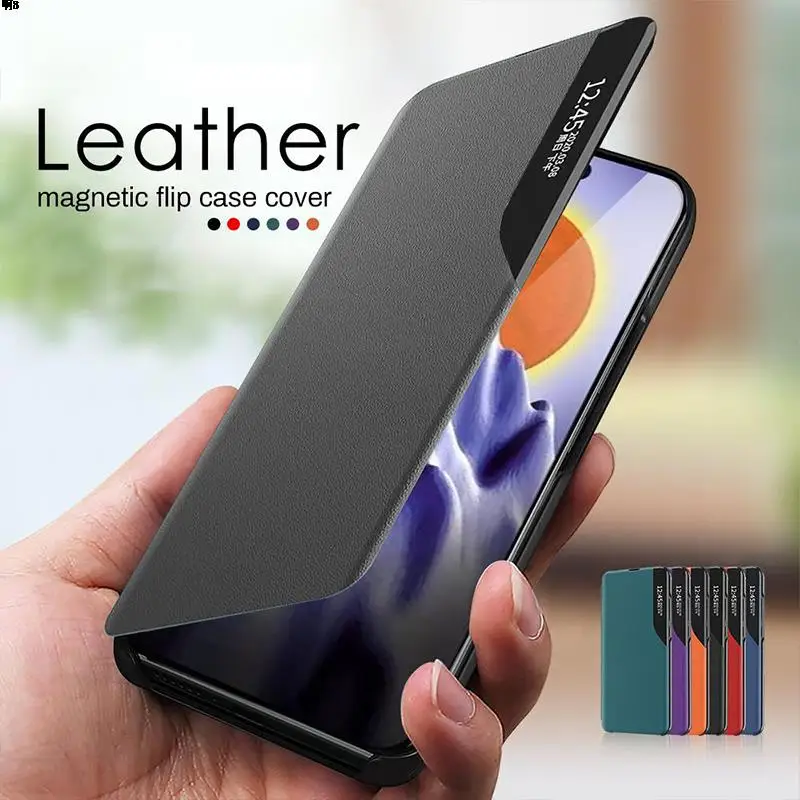 Per Samsung A 12 Custodia Smart Magnetic Leather Flip Case Per Samsung Galaxy A12 A 12 12A Samsunga12 Book Stand Cover Per Telefono Coque