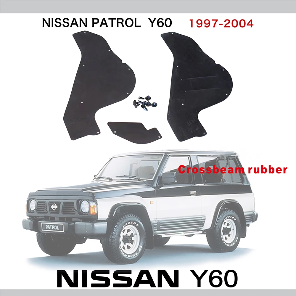 Parafanghi Per Nissan Patrol Y60 Crossbeam Accessori In Gomma Patrol Y60 Guarnizione Protettiva Per Parafango