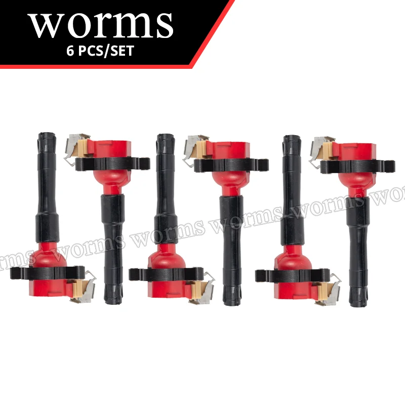 Worms Bobina Di Accensione Racing Coil Pack 6 Pezzi Ad Alte Prestazioni Per Bmw 318I 318Is 320I 325I 325Is 525I M3 E30 E34 E36 Катушка
