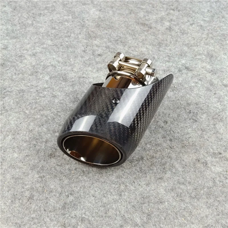 1 Pz Marmitta Coda Di Scarico In Carbonio Punte Terminali Di Scarico Auto Per Akrapovic Modifica Auto Tubi Di Estremità In Carbonio Ugelli Code