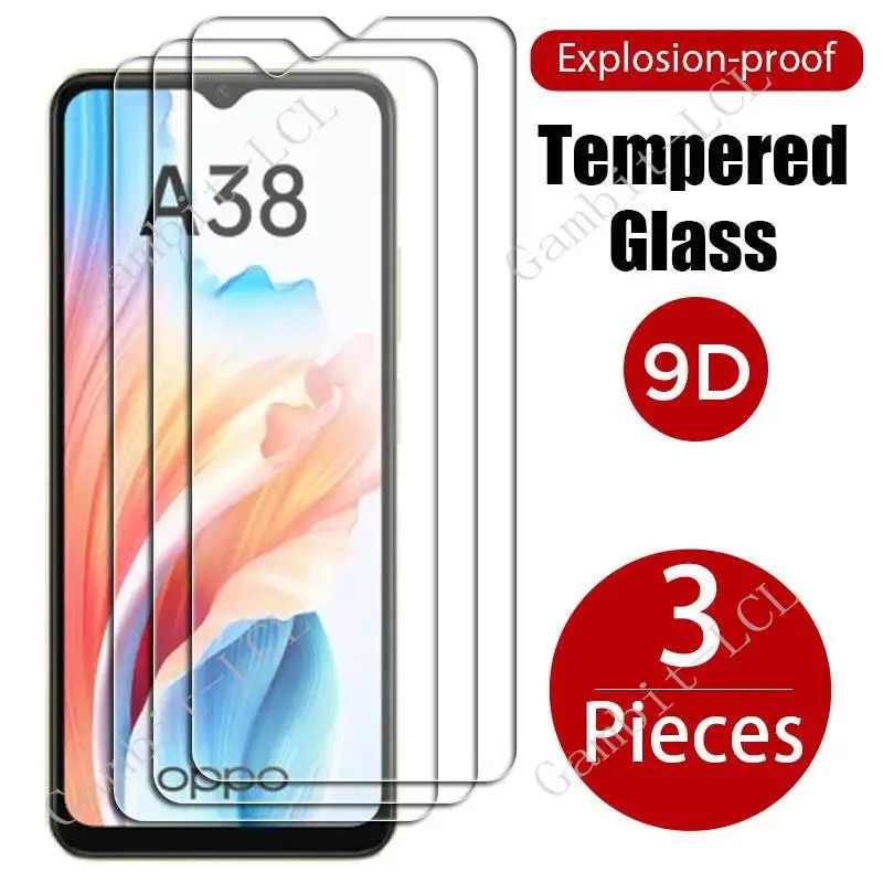 3 Pezzi Di Vetro Temperato Protettivo Per Oppo A38 4G 6.56 "Oppoa38 Cph2579 A18 A2X 5G Oppoa2X Oppoa18 Pellicola Protettiva Per Schermo