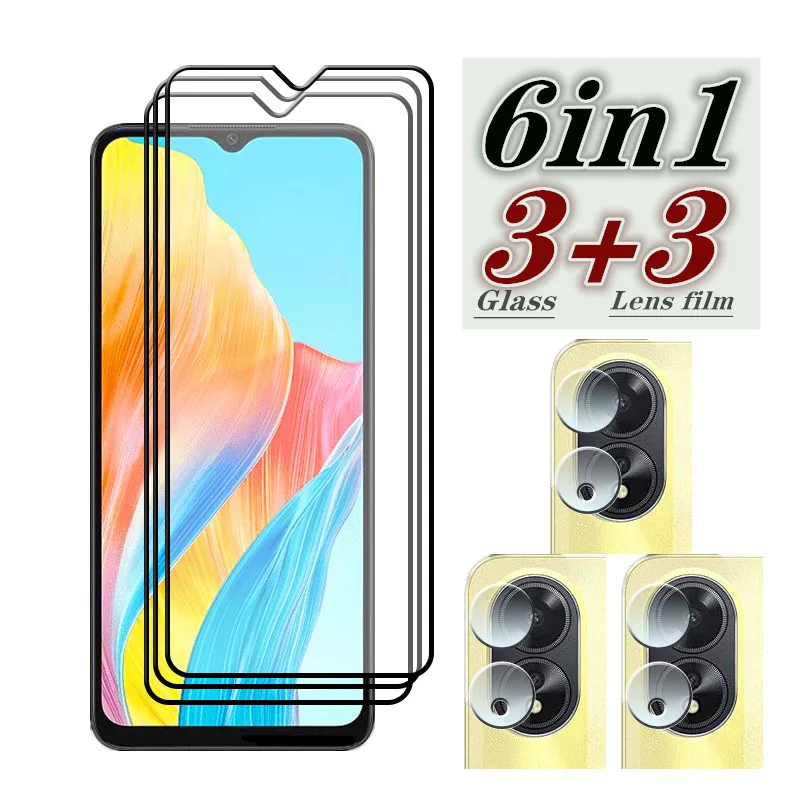 Vetro Temperato Per Oppo A38 A18 Pellicola Protettiva Per Schermo Anteriore Per Oppo A38 A18 Pellicola Morbida Per Fotocamera Cph2579 Cph2591