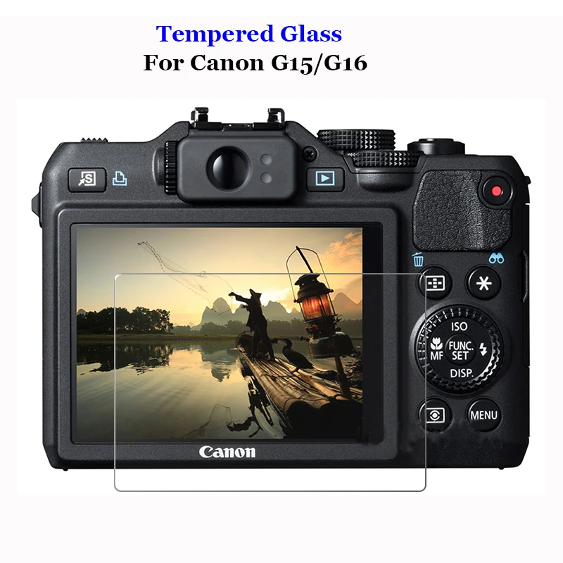 Per Canon Powershot G15 G16 Vetro Temperato Trasparente 9H 2.5D Pellicola Protettiva Per Schermo Lcd Per Fotocamera