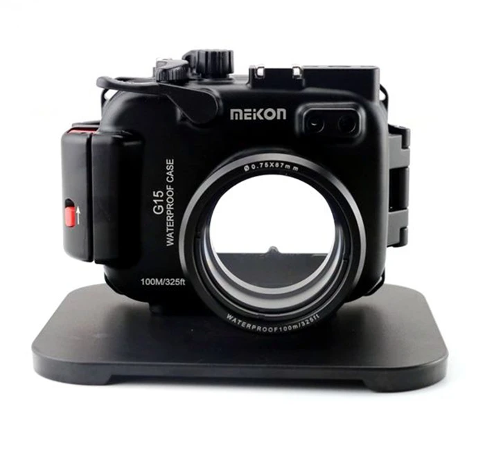 Per Canon Powershot G15 100 M/325Ft Alluminio Custodia Subacquea Impermeabile Custodia Subacquea Fotocamera Come Wp-Dc48