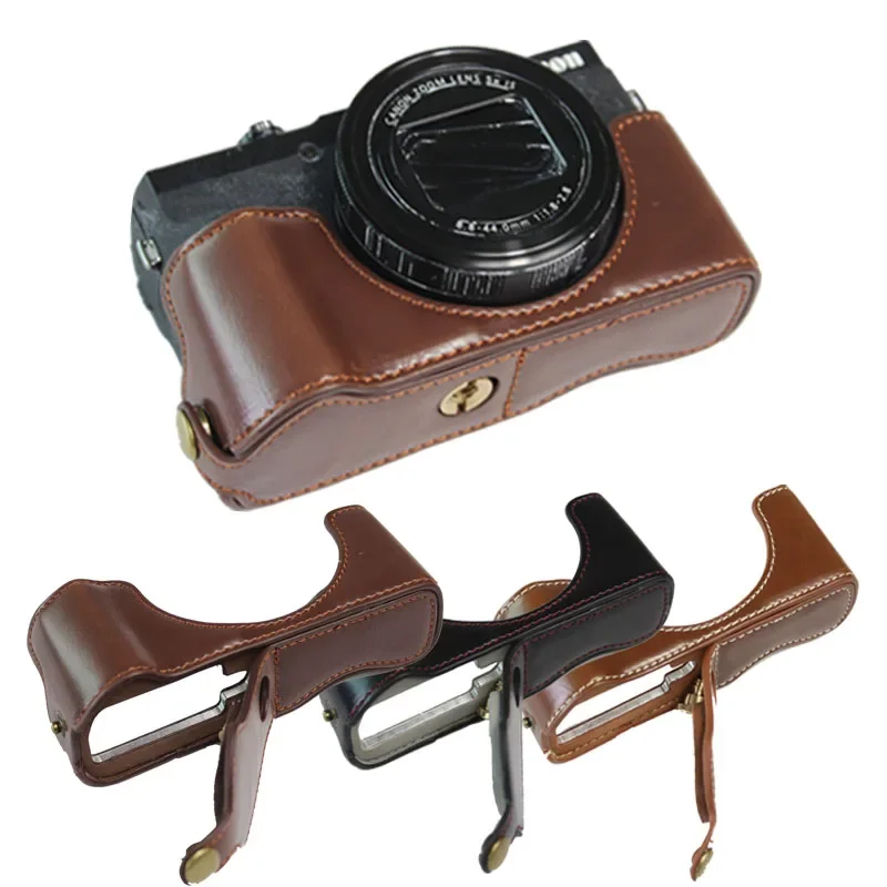 Custodia In Pelle Pu Per Fotocamera Canon G5X Mark Ii Mezza Copertura Per Canon Powershot G5X Markii G5Xii G5X2 G5Xm2