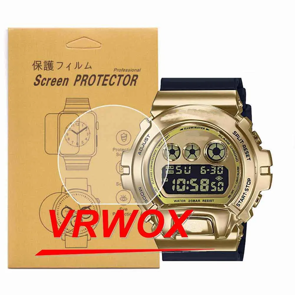Proteggi Schermo 3 Pezzi Per Dw-6900 W-219 Ws-2100 Prg-270 Ga-400 G-7900 Gw-7900 Tpu Trasparente Nano Antideflagrante