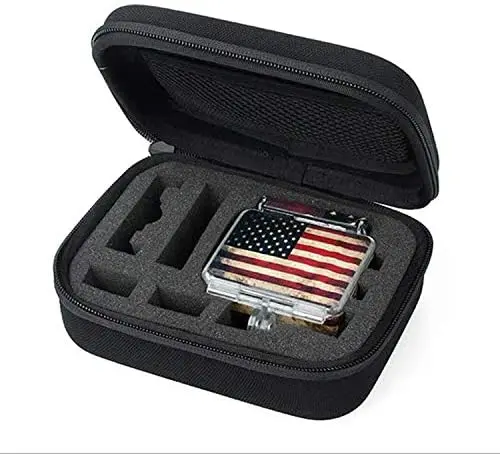 Custodia Nera Portatile Per Gopro Hero7(2018)/6/5, Session 5/4, Hero 3 + Gopro 3/2/1