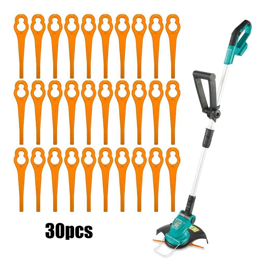 30Pcs Lame Di Plastica Per Ferrex Aldi Far 20-1 97699 2002706 Fe220 Erba Trimmer Sostituire Le Lame Di Plastica Per Giardino Erba Cutter