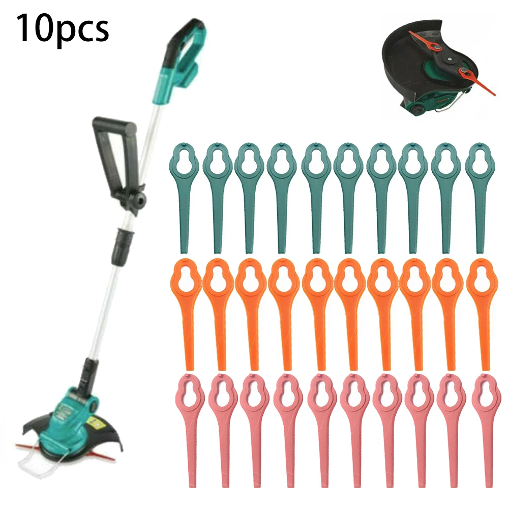 10 Pz Per Aldi Ferrex Far 20-1 20V/40V Cordless Grass Strimmer Lame In Plastica Per Decespugliatore Cordless Tagliaerba