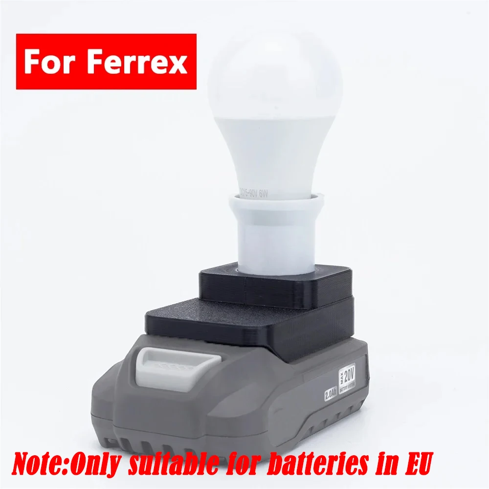 Per Aldi Ferrex 20V Batteria Al Litio Portatile Cordless Led Work Light E27 Lampadina Per Luce Da Lavoro Per Interni Ed Esterni