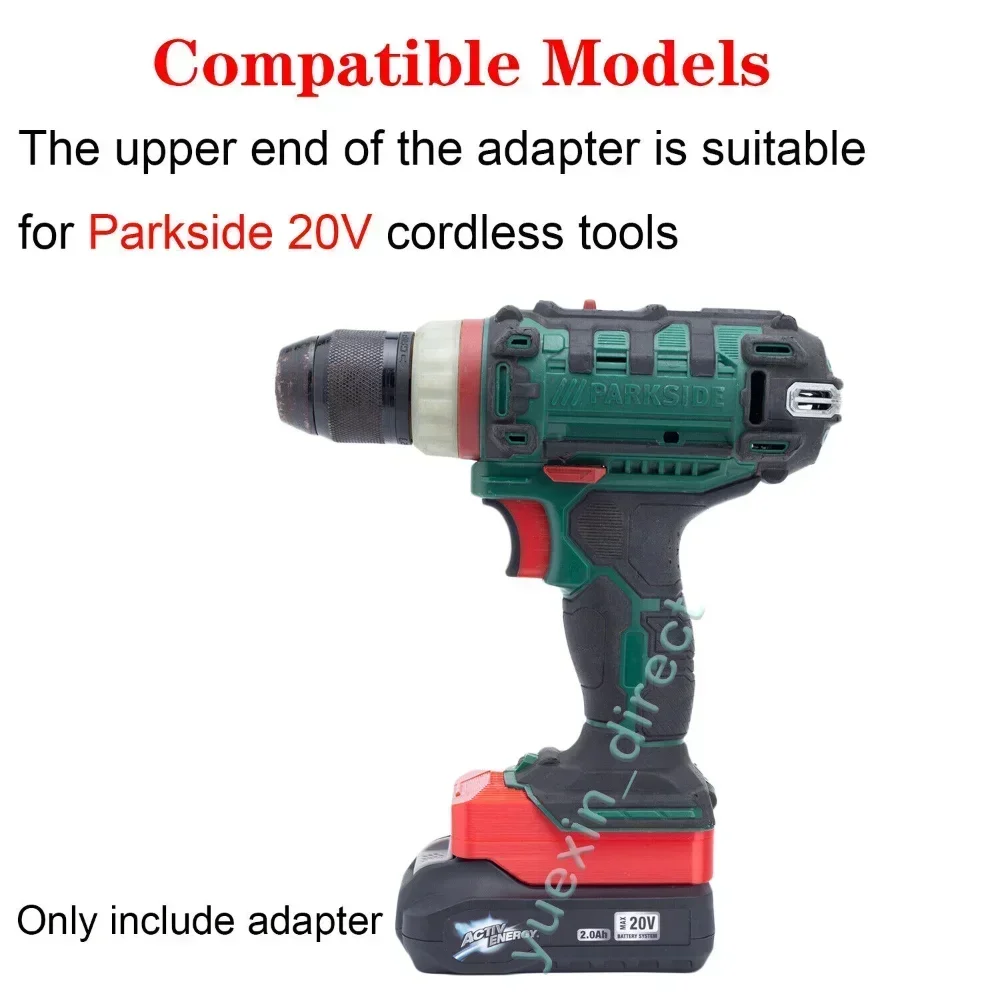 Per Adattatore Batteria Aldi Ferrex Activ Energy 20V A Convertitore Di Utensili Elettrici Lidl Parkside 20V (Non Includere Strumenti E Batteria)