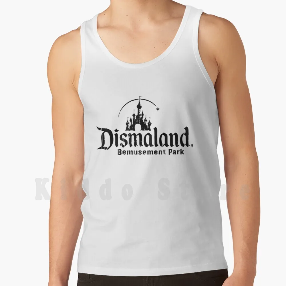 Dismaland Park Shirt - Banksy Canottiere Gilet 100% Cotone Dismaland Banksy Graffiti Street Art Park Parabdy