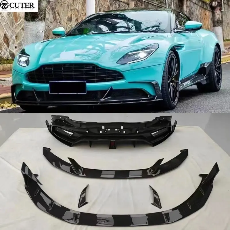 Db11 Dry Carbon Fiber Paraurti Anteriore Lip Paraurti Posteriore Diffusore Splitter Per Aston Martin Db11 Car Body Kit