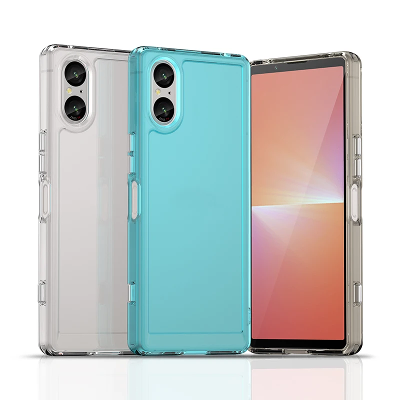 Per Sony Xperia 5 V Custodia Cover Trasparente Per Sony Xperia 5 V Fundas Candy Color Soft Flessibile Tpu Paraurti Posteriore Sony Xperia 5 V