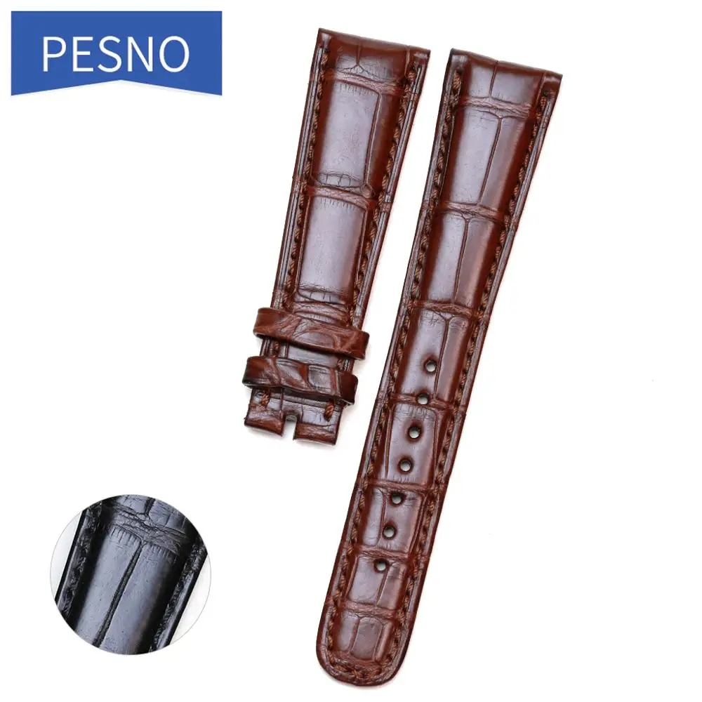 Pesno Adatto Per A.Lange & Sohne Saxonia 201/384/211 19 20Mm Cinturino In Pelle Di Coccodrillo Cinturino Per Orologio Da Uomo Accessorio Per Orologio
