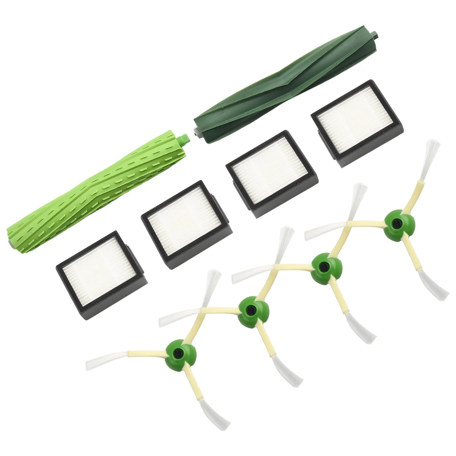 10 Pz/Set Spazzole Laterali Spazzola In Gomma Filtro Hepa Per I-Robot Per Roomba I1 ( I1152 ) I1 + Parti Di Ricambio Per Aspirapolvere