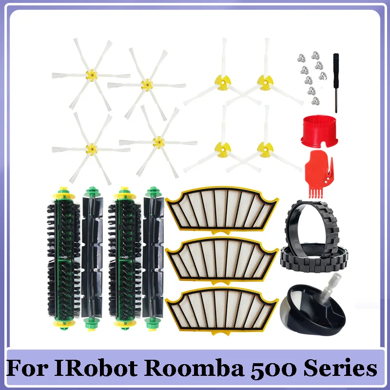 Per Irobot Roomba 500 Series 555 560 561 562 563 570 581 Ruote Per Spazzole A Rulli Laterali Parti Del Filtro Hepa Sostituzione Dell'Aspirapolvere