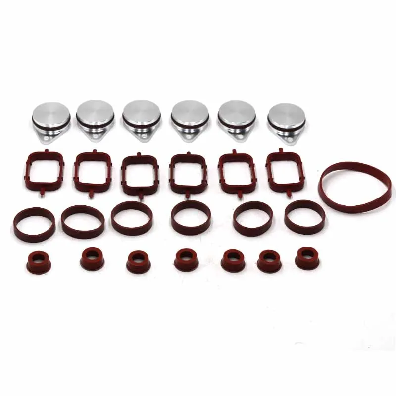 Kit Guarnizione Collettore Di Copertura In Alluminio 32Mm / 22Mm Per Bmw E46 E60 E90 E91 11617790198 11612245439 11617800585