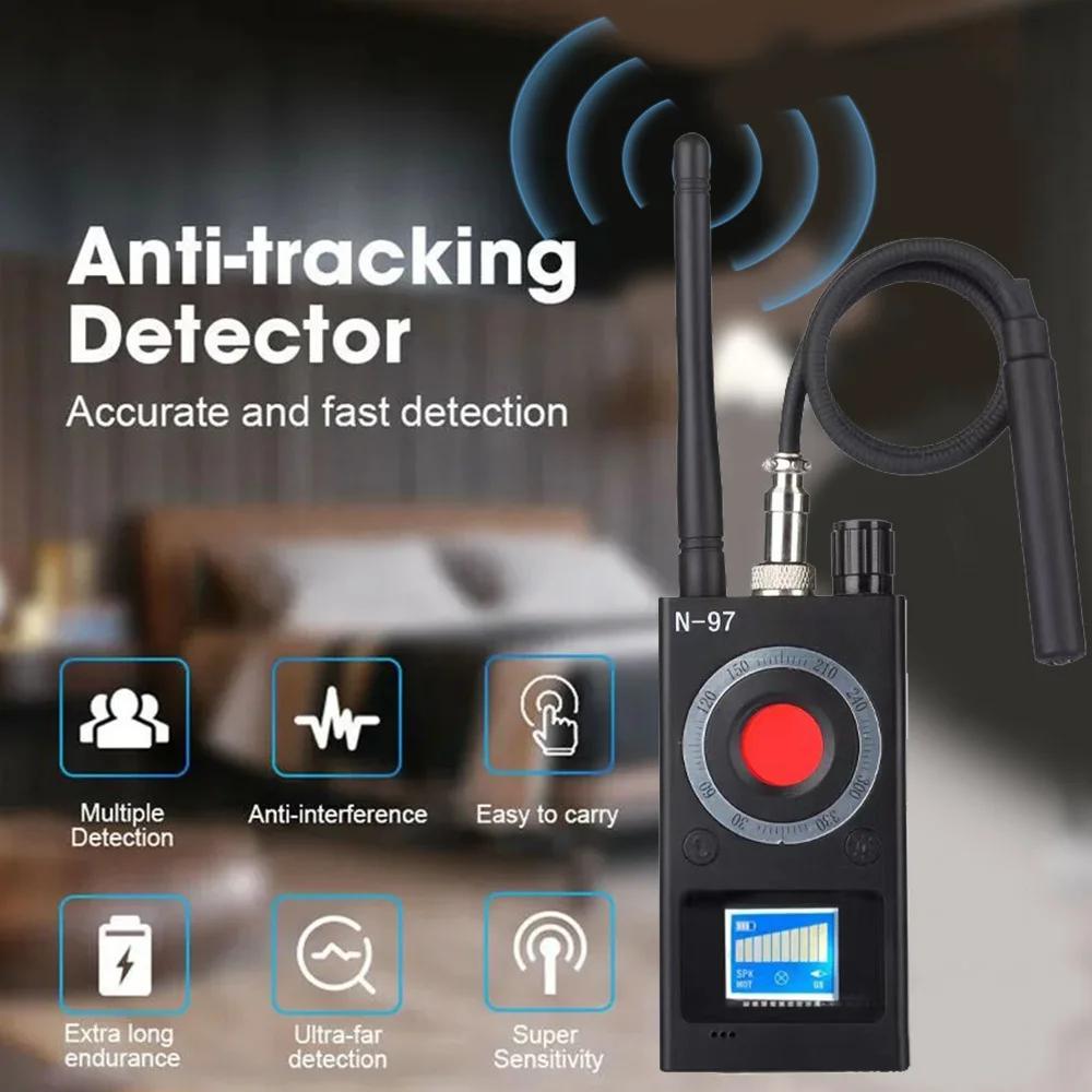 Eoqo Anti Candid Detector Camera Bug Gadgets Wiretching Finder Gps Signal Lens Rf Tracker Rileva Multi-Funzione Anti Fotocamera