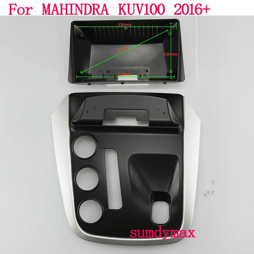 9 Pollici Grande Schermo 2 Din Android Car Radio Fascia Frame Per Mahindra Kuv100 2016 2017 2018 2019 Car Panel Dash Mount Kit