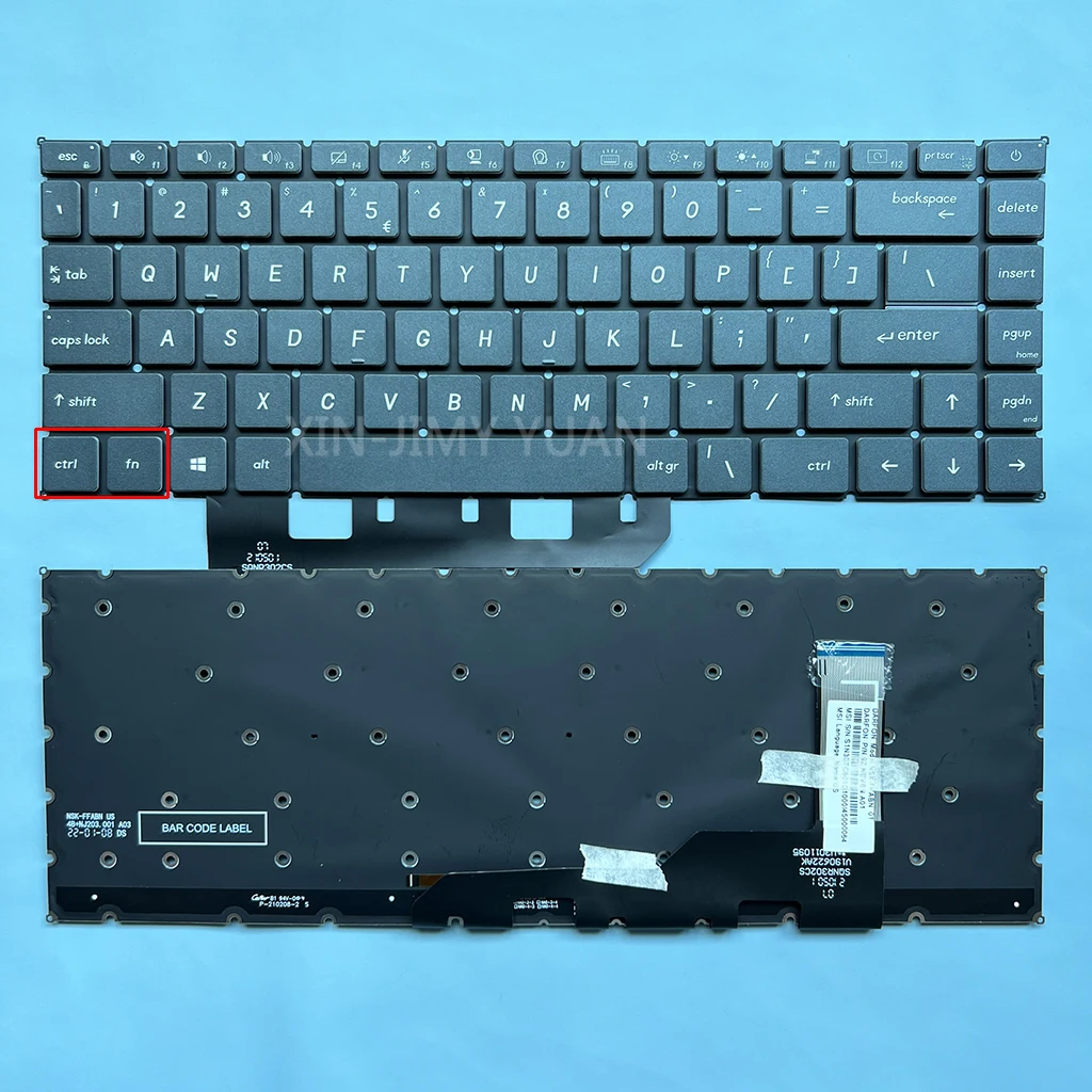 Ms-1551 Tastiera Retroilluminata Usa Per Msi Prestige 15 A10 A10Sc Ms-16S3 A10Sc-219Cn V190622Ak A10Sc-219Cn Fn Key Grey