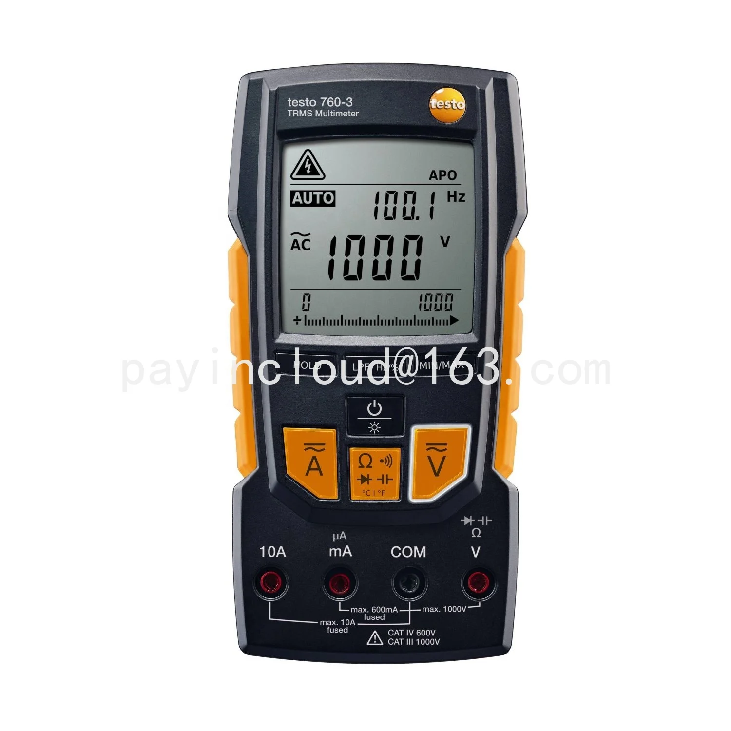 Nuovissimo Originale Testo 760-3 6000 Conteggi 2 Righe Display Trms Multimetro Digitale Ordine-Nr. 0590 7603