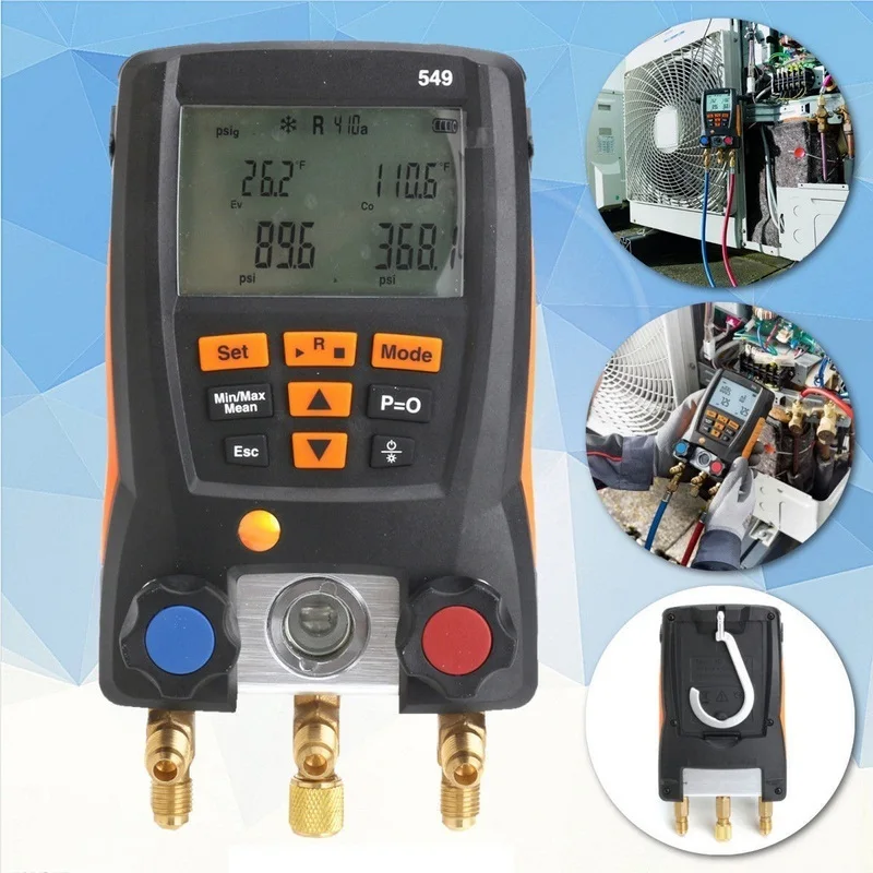 Sistema Di Refrigerazione Testo 549 Collettore Digitale Hvac Gauge Kit Metro