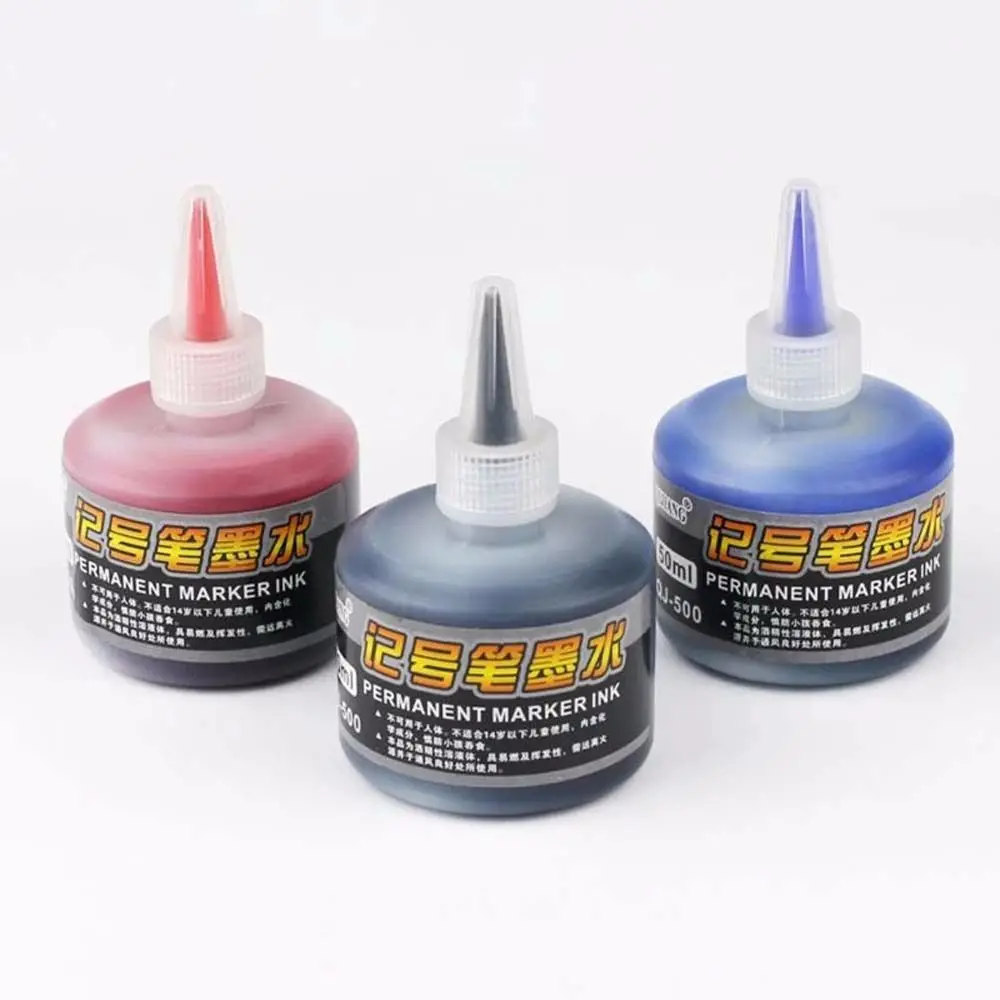 50Ml Nero Blu Istantaneamente Dry Pen Refill Ink Graffiti Ink Pennarello Permanente Per Olio A Inchiostro