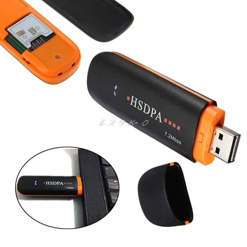 Esterno Usb Modem Hsdpa Usb Stick Sim Modem 7.2Mbps 3G Adattatore Di Rete Wireless Con Tf Sim Card