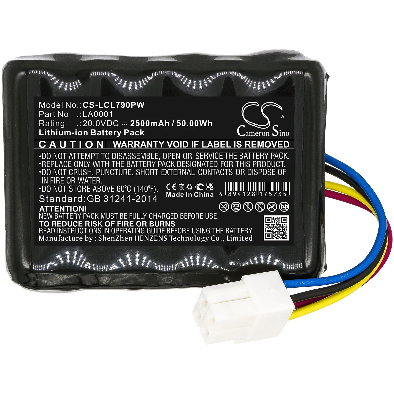 Batteria Cs 2500Mah Per Landxcape La0001 La0002 Ferrex 800 M2 2021 Landxcape Lx790I Lx790 Lx792 Lx795 Lx796 Lx790 600 M2