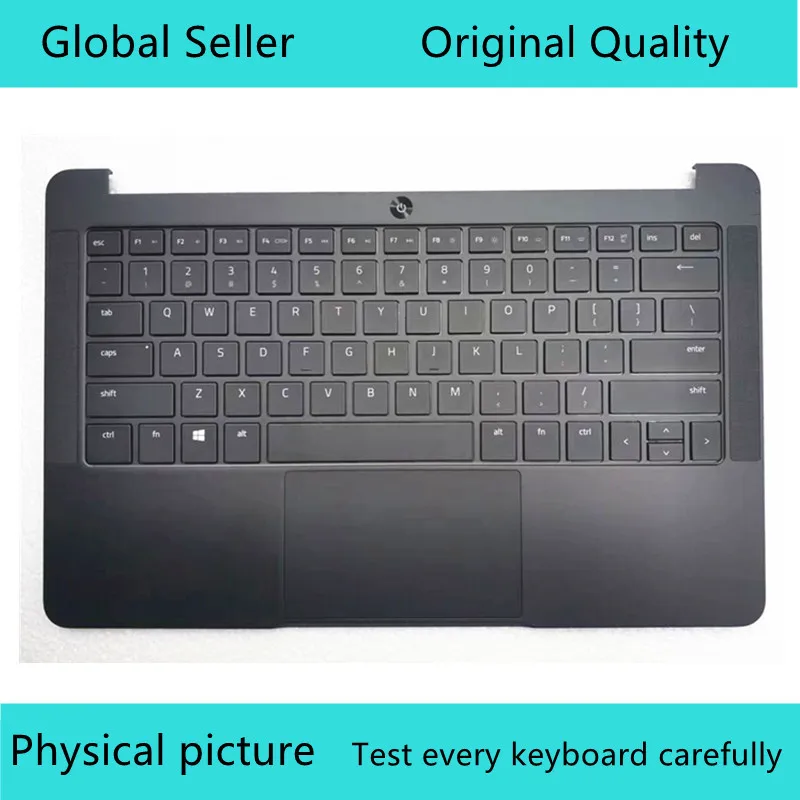 Per Razer Blade Stealth 13.3 "Rz09-0196 Rz09-01962E52 Series Palmrest Touchpad Keyboard 11624768-00 Muslimate