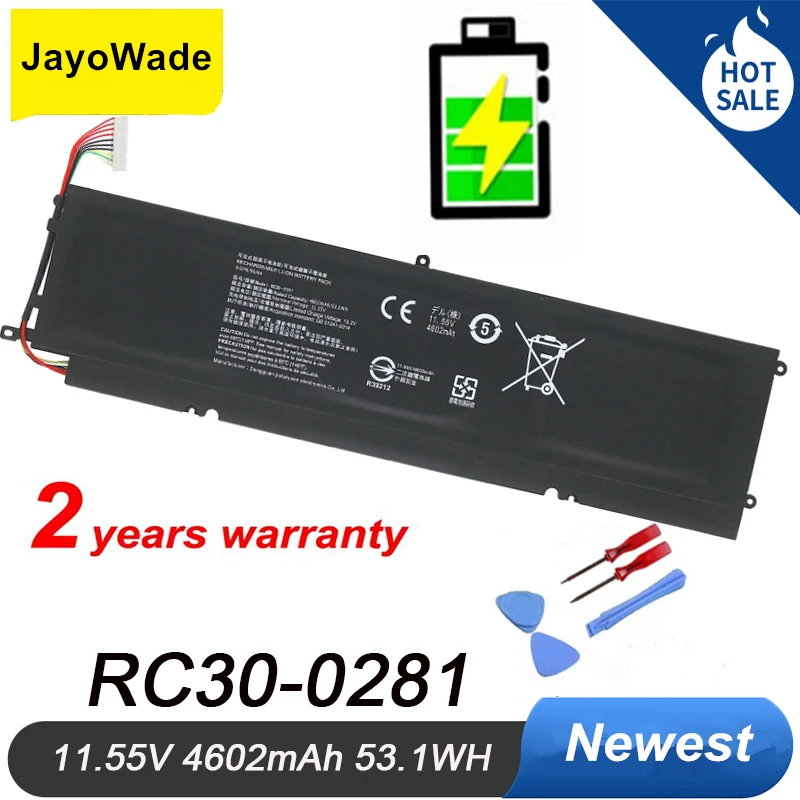 Batteria Per Laptop 4602Mah Rc30-0281 Per Razer Blade Stealth 2018 2019 Stealth 13 I7-8565U Rz09-03101J52 Rz09-03102E52 Rc30 0281